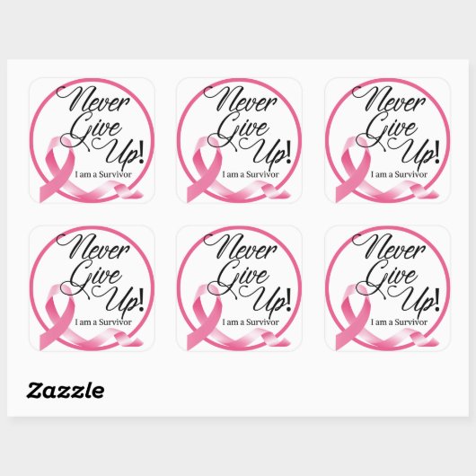 Sticker pour survivant du cancer du sein (Feuille)