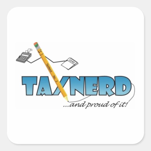 Sticker pour Swag TaxNerd - pour n'importe quoi (Devant)