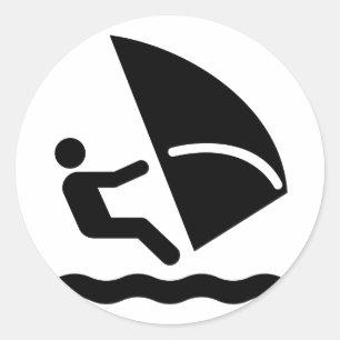 Sticker pour symbole de planche à voile