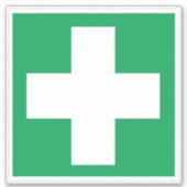 Sticker pour symbole de premiers soins (Devant)