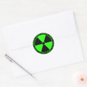 Sticker pour symbole de rayonnement vert (Enveloppe)