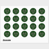 Sticker pour symbole de risque biologique Zombie (Feuille)