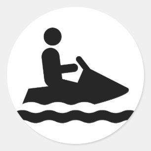Sticker pour symbole Jetskiing