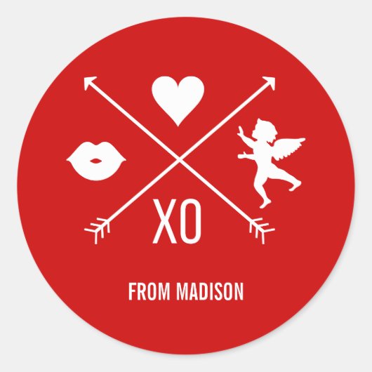 Sticker pour Symboles de Saint Valentin (Devant)