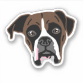 Sticker pour téléphone portable Boxer Dog (Devant)