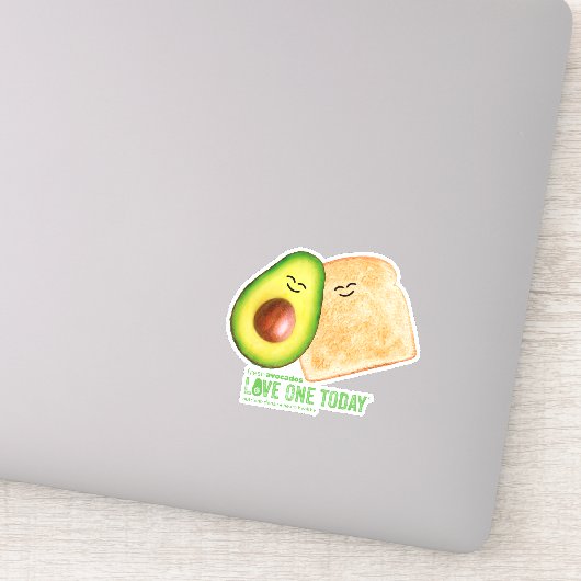 Sticker pour toast Avocado (Détail)