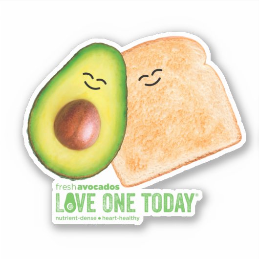 Sticker pour toast Avocado (Devant)