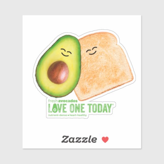 Sticker pour toast Avocado (Feuille)