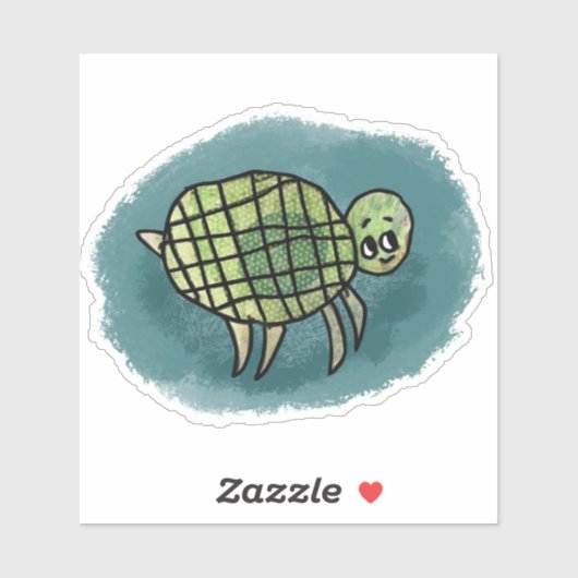 Sticker pour tortue de mer (Feuille)