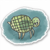 Sticker pour tortue de mer (Devant)
