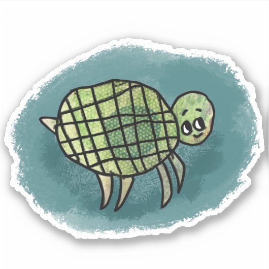 Sticker pour tortue de mer (Devant)
