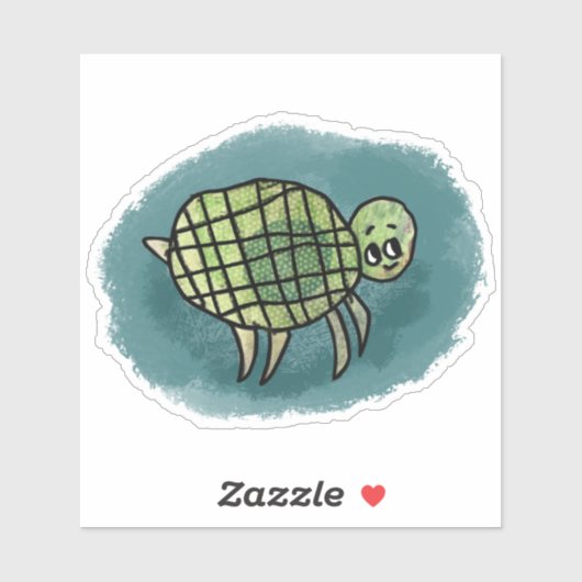 Sticker pour tortue de mer (Feuille)