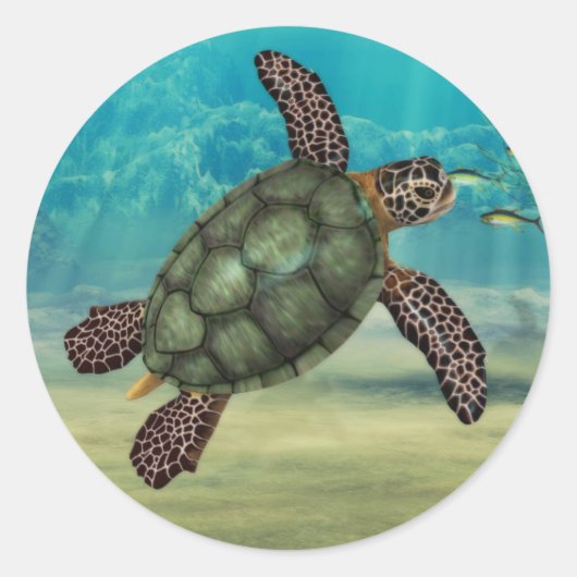 Sticker pour tortue de mer (Devant)