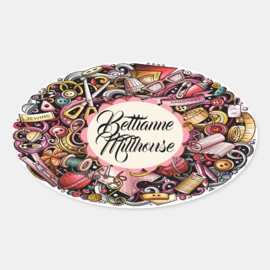 Sticker pour Tricot à coudre pour l'artisanat (Devant)