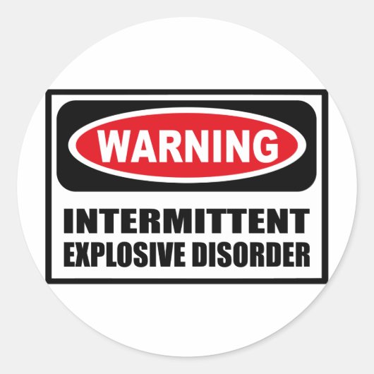 Sticker pour TROUBLES EXPLOSIFS INTERMITTENTS (Devant)