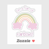 Sticker pour ventilateur arc-en-ciel (Feuille)