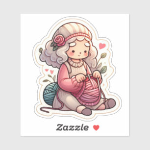 Sticker pour ventilateur tricot mignon