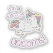 Sticker pour ventilateur Unicorne (Devant)