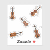 Sticker pour violon (Feuille)