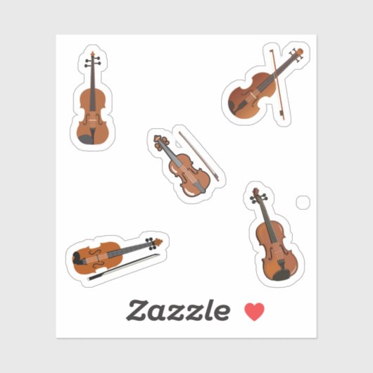 Sticker pour violon (Feuille)