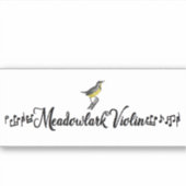 Sticker pour violon Meadowlark (Devant)
