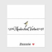 Sticker pour violon Meadowlark (Feuille)