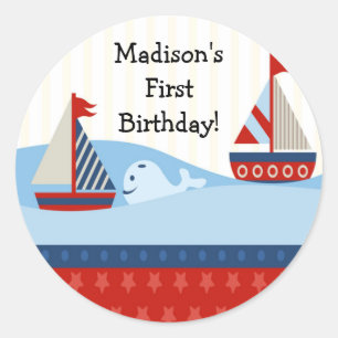 Sticker pour voilier premier anniversaire