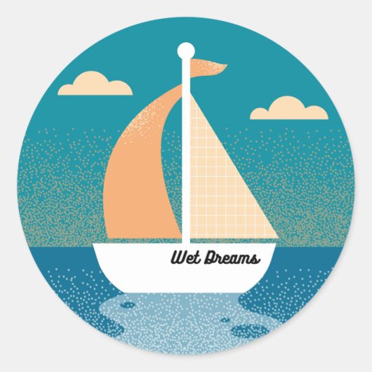 Sticker pour voilier Wet Dreams (Devant)