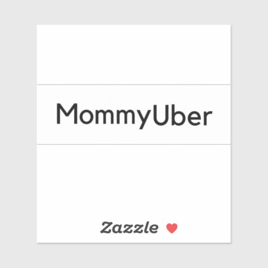 Sticker pour voiture MommyUber (Feuille)