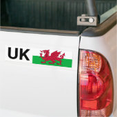 Sticker pour voiture UK & Pays de Galles Voyage à (Sur camion)