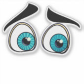 Sticker pour yeux drôle (Devant)
