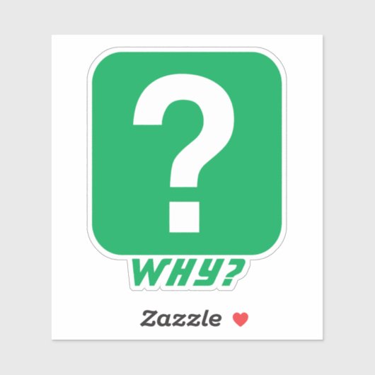 Sticker Pourquoi ? (Feuille)