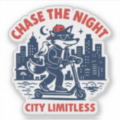 Sticker Poursuivre la Nuit (Devant)