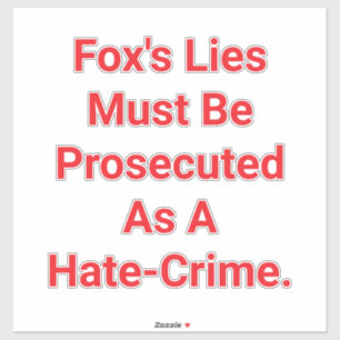 Sticker Poursuivre les mensonges de Fox Hankamer Artjunkha