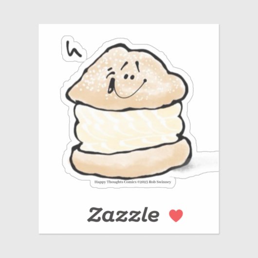 Sticker Pousse de crème (Feuille)