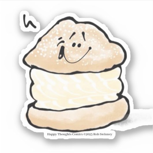 Sticker Pousse de crème (Devant)