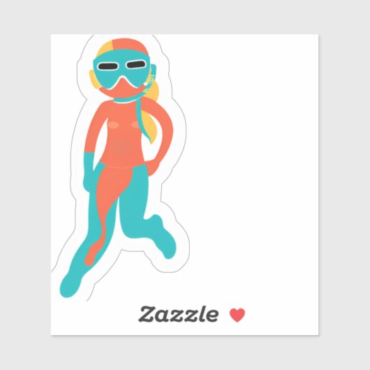 Sticker Poussette en tuba (Feuille)