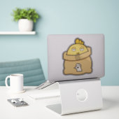 Sticker Poussette, sac complet (Ordinateur portable sur le bureau)