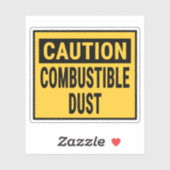 Sticker Poussière Combustible Attention (Feuille)
