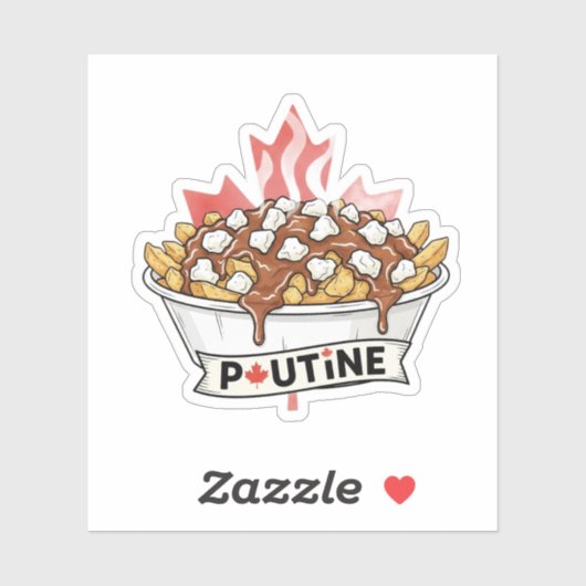 Sticker Poutine (Feuille)