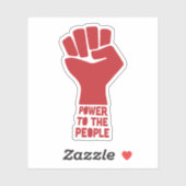 Sticker Pouvoir au peuple (Feuille)