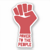 Sticker Pouvoir au peuple (Devant)