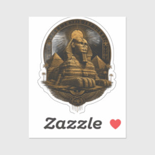 Sticker Pouvoir Tranquille   Grande Design Sphinx Egypte