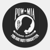 Sticker POW MIA (Devant)