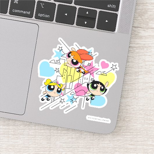 Sticker Powerpuff Girls Townsville Pattern (Détail)