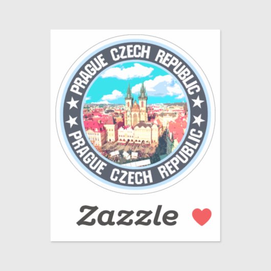 Sticker Prague (Feuille)