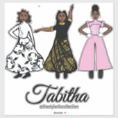 Sticker Praise Dancer Trio #1 (Feuille)