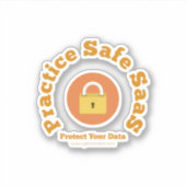 Sticker Pratiquer des saaS sécurisés (Devant)