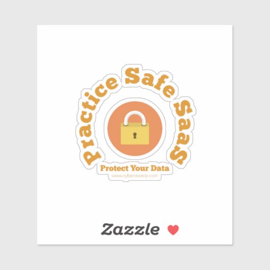 Sticker Pratiquer des saaS sécurisés (Feuille)