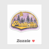 Sticker Prattville, Alabama (Feuille)